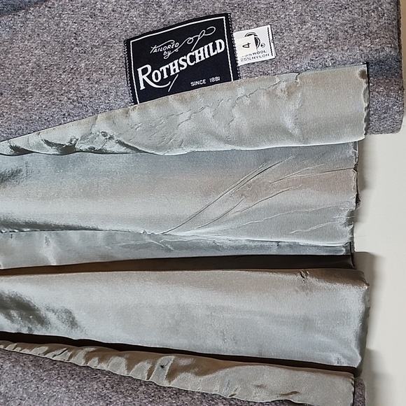 Vintage Rothchild wool blend double breasted peacoat and hat Size 4 NEVER WORN - Picture 6 of 11